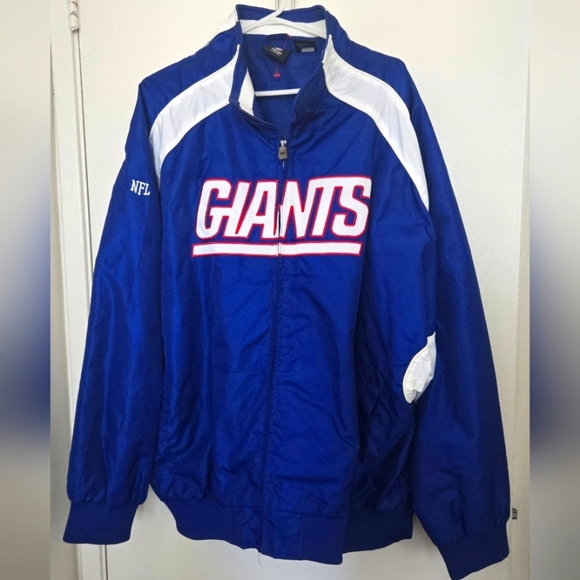 New York Giants NFL Jacket Blue White - Picture 1 of 7